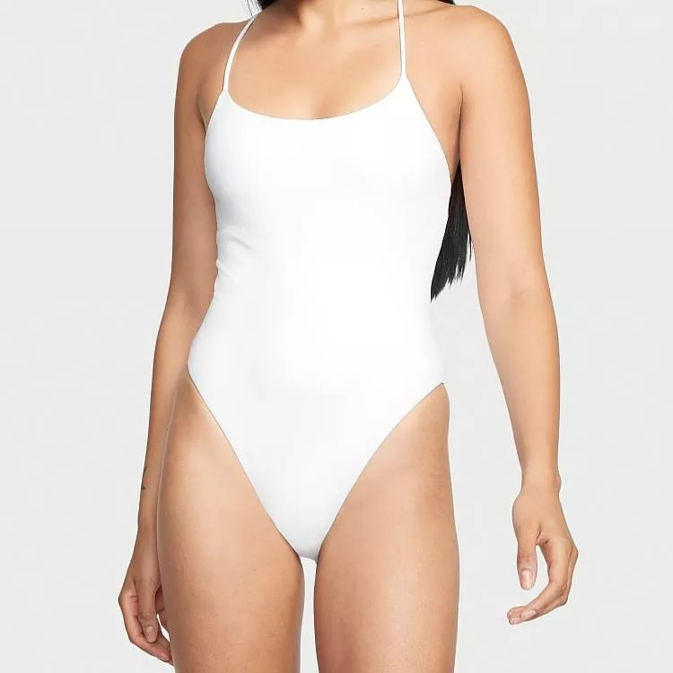 White Simple Style Swimsuit.png