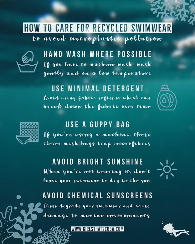 Comment prendre soin de vos maillots de bain recyclés