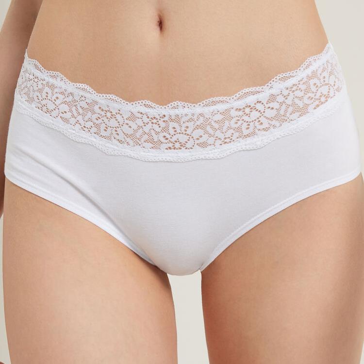 Marque de sous-vêtements sexy blancs pour dames
