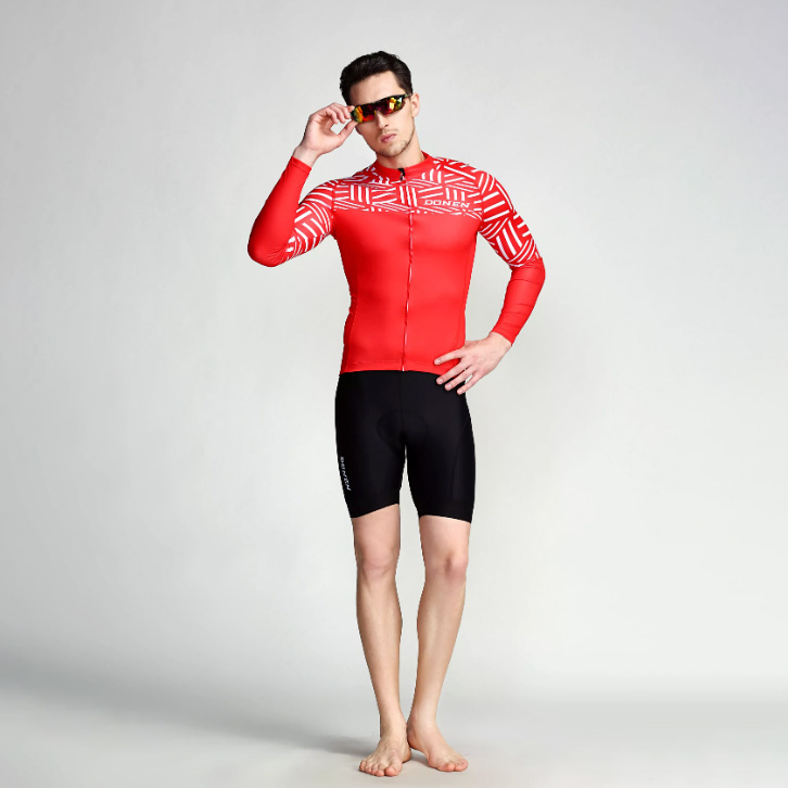 Maillots de cyclisme masculins sans couture à la mode